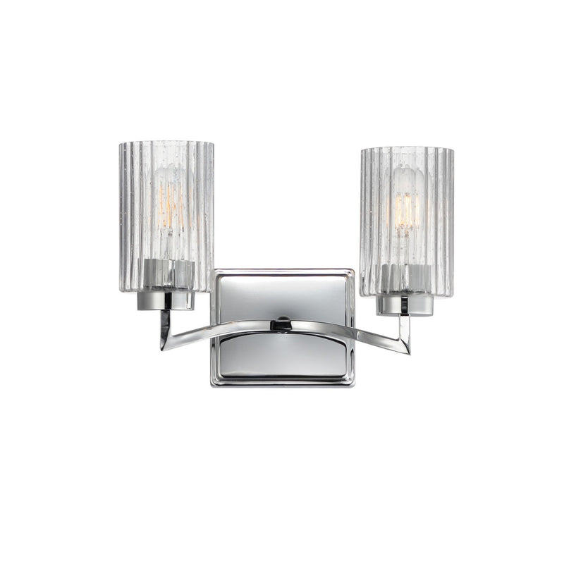 Maxim 21372CRPN Two Light Wall Sconce, Polished Nickel