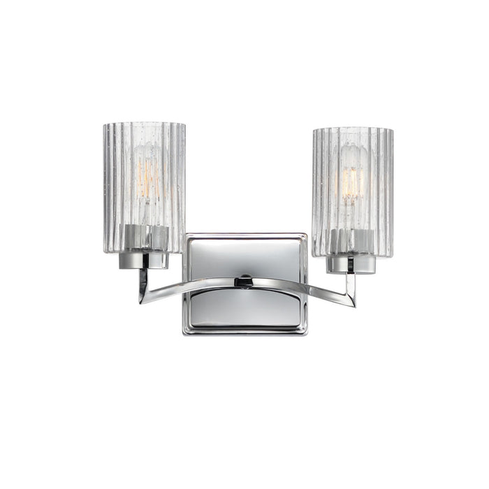 Maxim 21372CRPN Two Light Wall Sconce, Polished Nickel