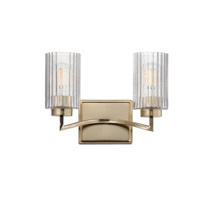 Maxim 21372CRSCH Two Light Wall Sconce, Satin Champagne