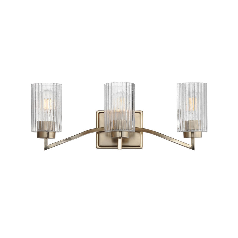 Maxim 21373CRSCH Three Light Bath Vanity, Satin Champagne