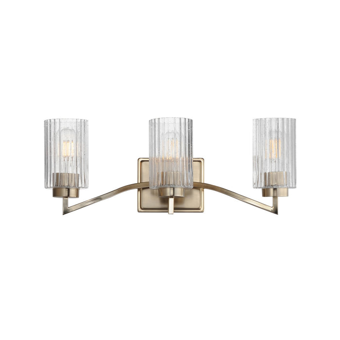 Maxim 21373CRSCH Three Light Bath Vanity, Satin Champagne