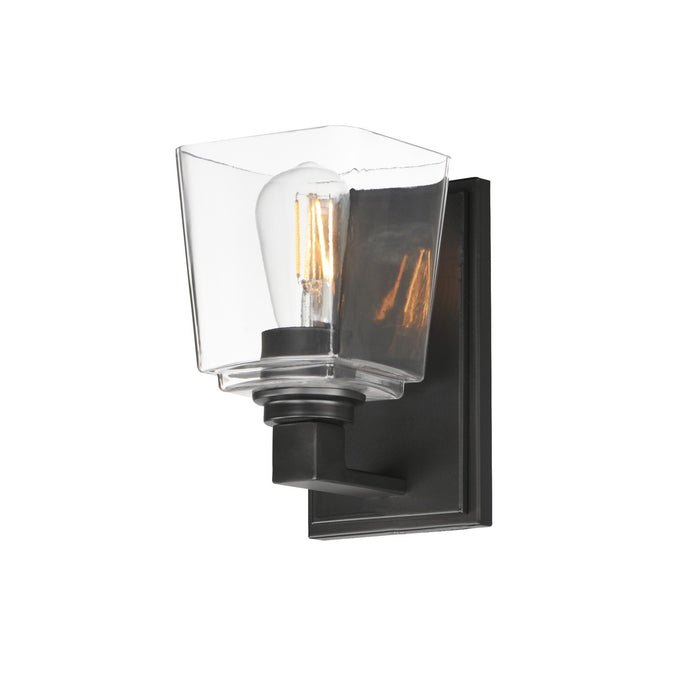 Maxim 21381CLBK One Light Wall Sconce, Black
