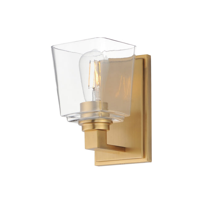 Maxim 21381CLNAB One Light Wall Sconce, Natural Aged Brass