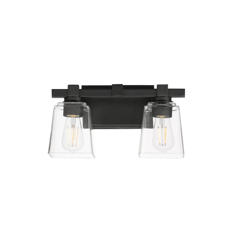 Maxim 21382CLBK Two Light Wall Sconce, Black