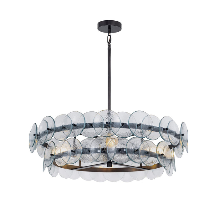 Maxim 21823TCGM Four Light Chandelier, Gunmetal