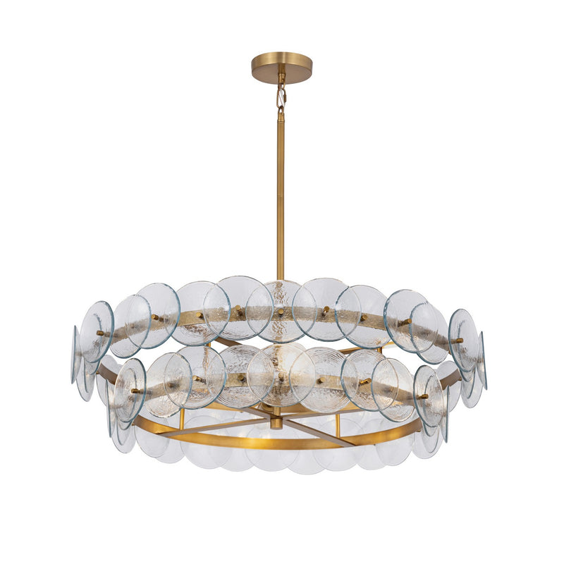 Maxim 21823TCWBR Four Light Chandelier, Weathered Brass