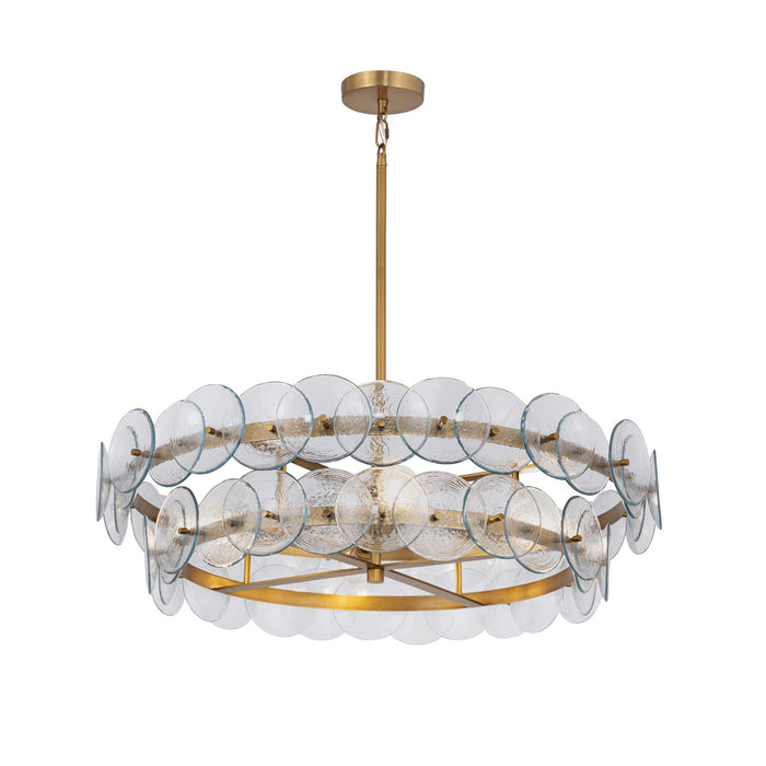 Maxim 21823TCWBR Four Light Chandelier, Weathered Brass