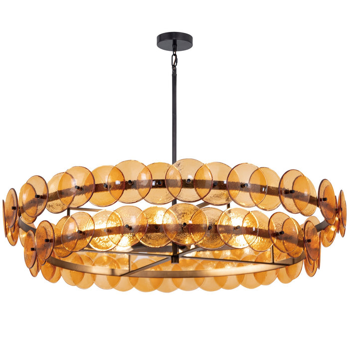 Maxim 21824AMGM Six Light Chandelier, Gunmetal