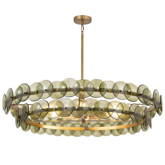 Maxim 21824GNWBR Six Light Chandelier, Weathered Brass