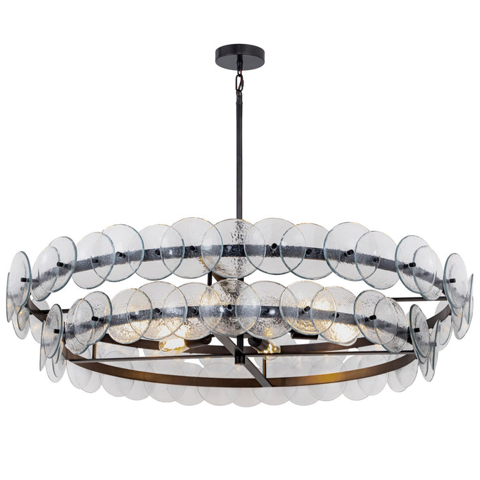 Maxim 21824TCGM Six Light Chandelier, Gunmetal