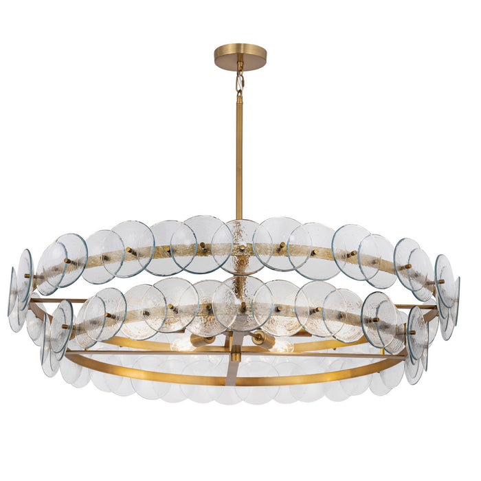 Maxim 21824TCWBR Six Light Chandelier, Weathered Brass