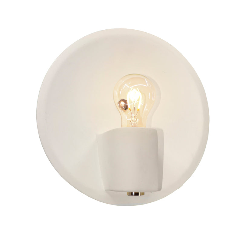 Justice Designs CER-7051-MAT-BRSS One Light Wall Sconce, Matte White