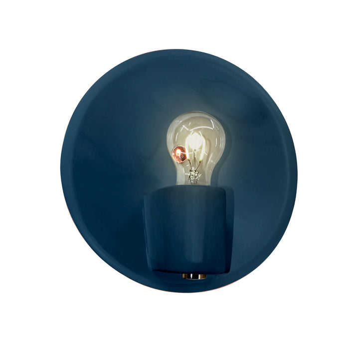 Justice Designs CER-7051-MID-BRSS One Light Wall Sconce, Midnight Sky