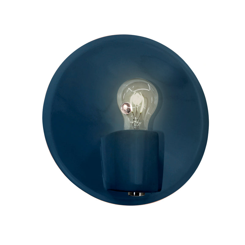 Justice Designs CER-7051-MID-NCKL One Light Wall Sconce, Midnight Sky