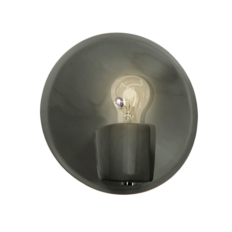 Justice Designs CER-7051-PWGN-NCKL One Light Wall Sconce, Pewter Green