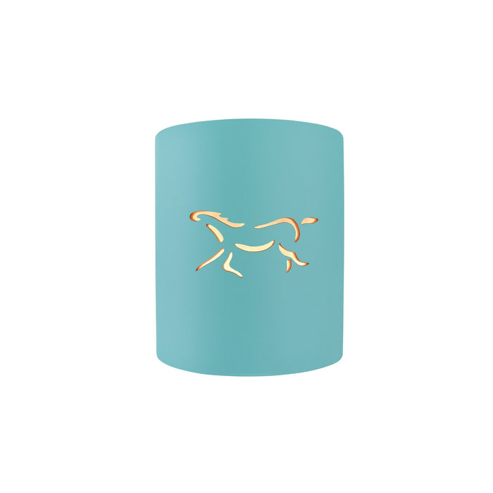 Justice Designs CER-9010-RFPL-HRSE One Light Wall Sconce, Reflecting Pool