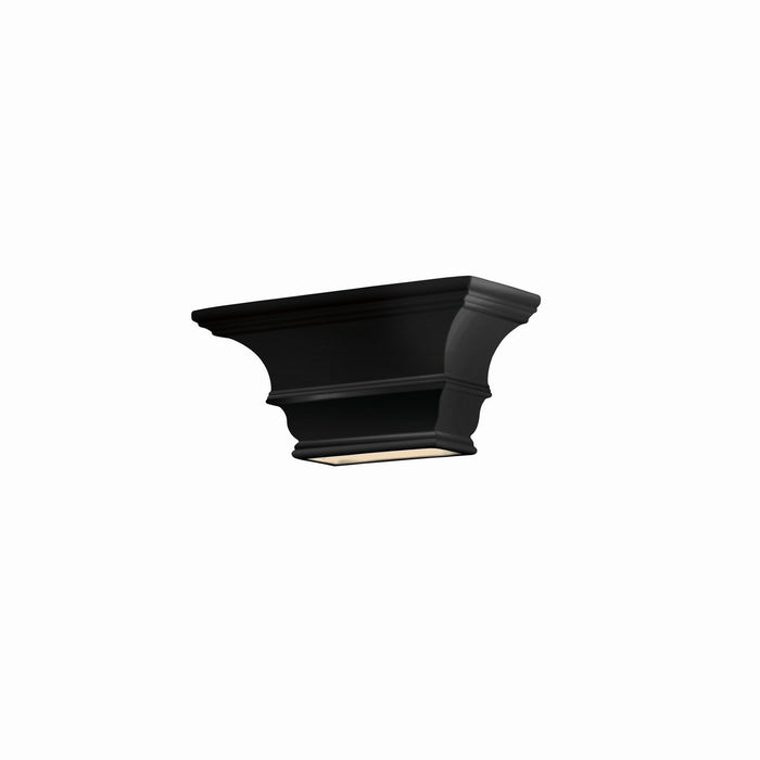 Justice Designs CER-9825-CRB Lantern, Carbon - Matte Black