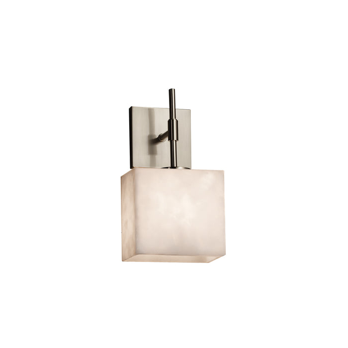 Justice Designs CLD-8417-55-NCKL One Light Wall Sconce, Brushed Nickel