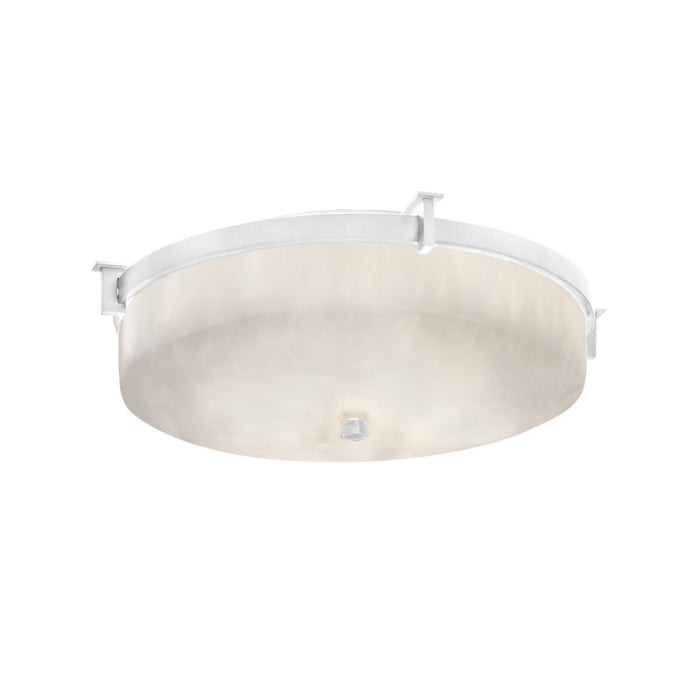 Justice Designs CLD-8985-CROM Two Light Flush-Mount, Polished Chrome