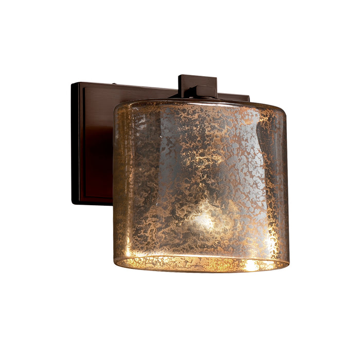 Justice Designs FSN-8447-30-MROR-DBRZ One Light Wall Sconce, Dark Bronze