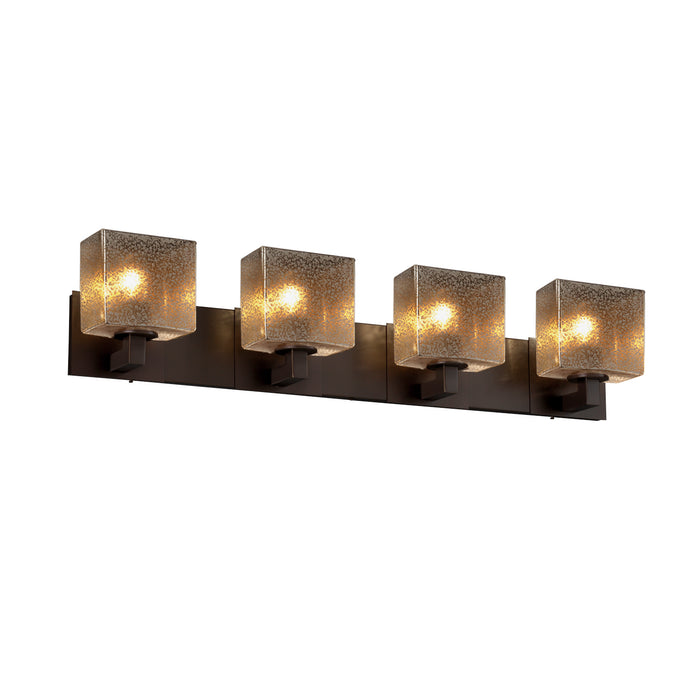 Justice Designs FSN-8924-55-MROR-DBRZ Four Light Bath Bar, Dark Bronze