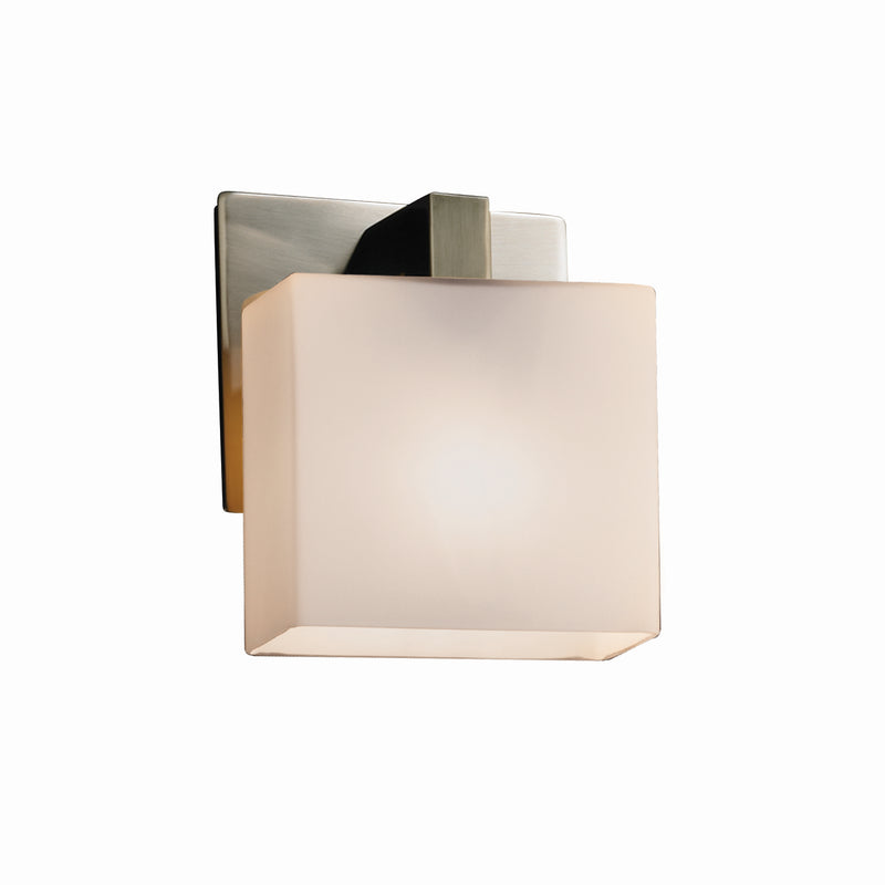 Justice Designs FSN-8931-55-OPAL-NCKL One Light Bracket, Brushed Nickel