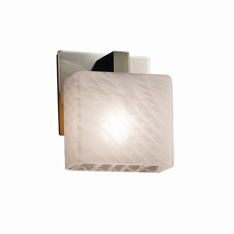 Justice Designs FSN-8931-55-WEVE-NCKL One Light Bracket, Brushed Nickel