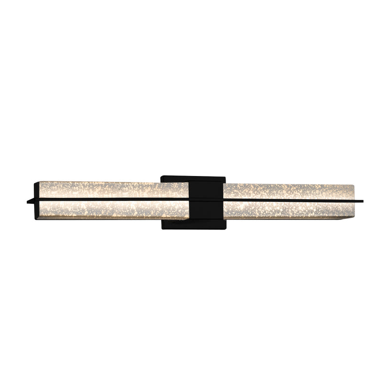 Justice Designs FSN-9055-MROR-MBLK LED Linear Bath Bar, Matte Black