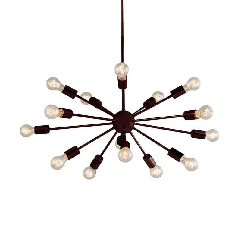 Justice Designs NSH-8024-DBRZ 15 Light Chandelier, Dark Bronze