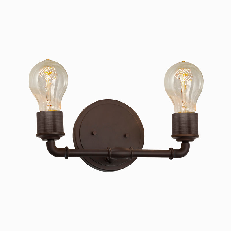 Justice Designs NSH-8462-DBRZ Two Light Bath Bar, Dark Bronze