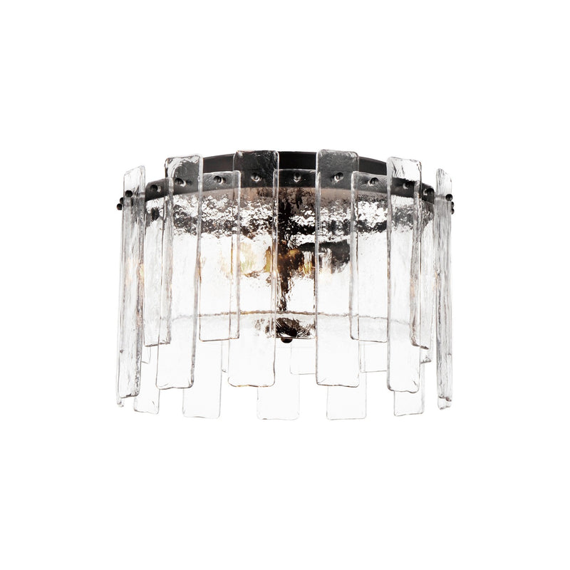 Maxim 21832AGDBZ Two Light Flush Mount, Dark Bronze