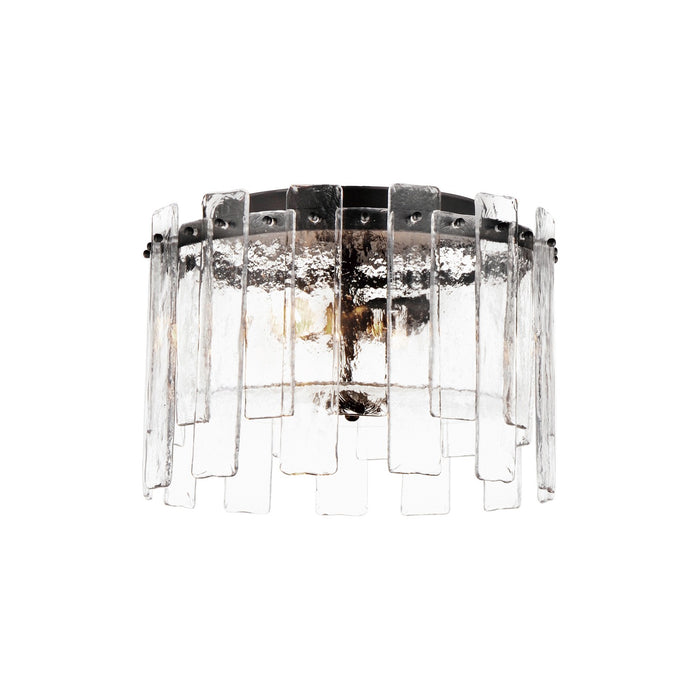Maxim 21832AGDBZ Two Light Flush Mount, Dark Bronze