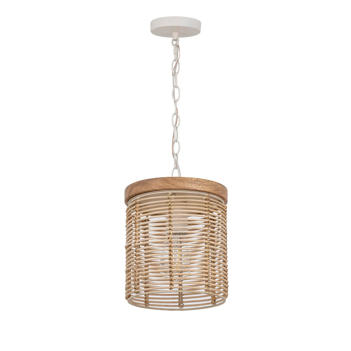 Maxim 22441NAEC One Light Pendant, Ecru