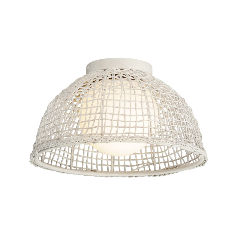 Maxim 22470WWT One Light Flush Mount, Weathered White