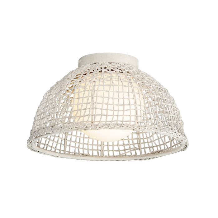 Maxim 22470WWT One Light Flush Mount, Weathered White