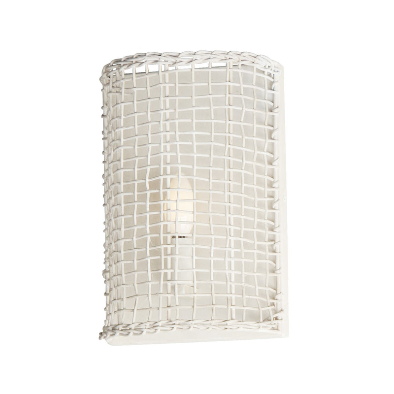 Maxim 22471WWT One Light Wall Sconce, Weathered White