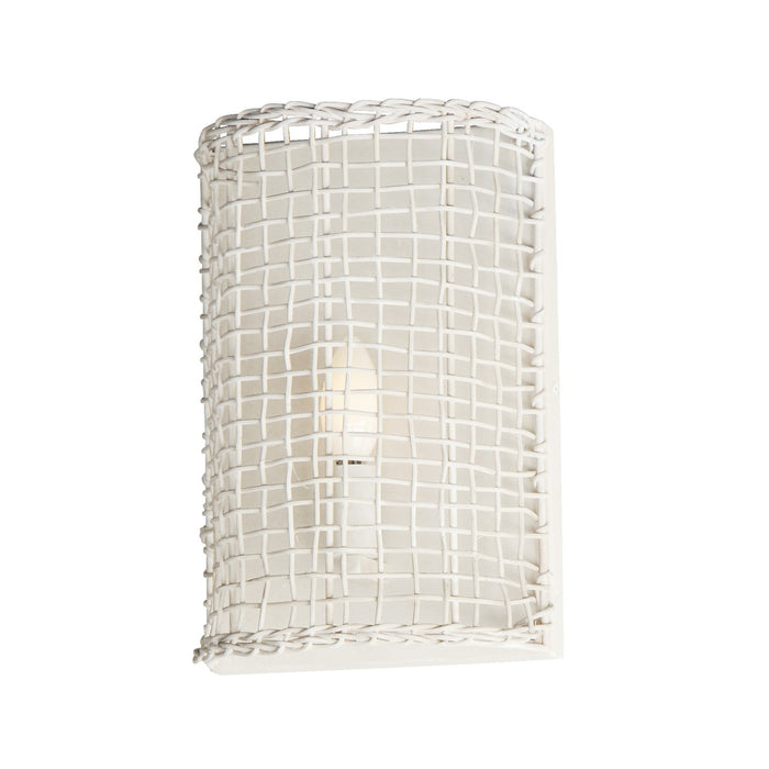 Maxim 22471WWT One Light Wall Sconce, Weathered White