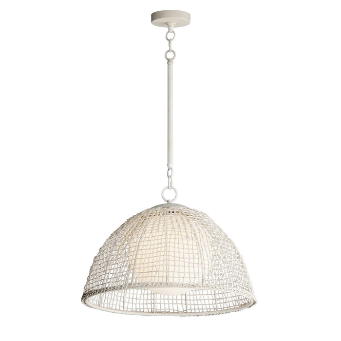 Maxim 22472WWT One Light Pendant, Weathered White
