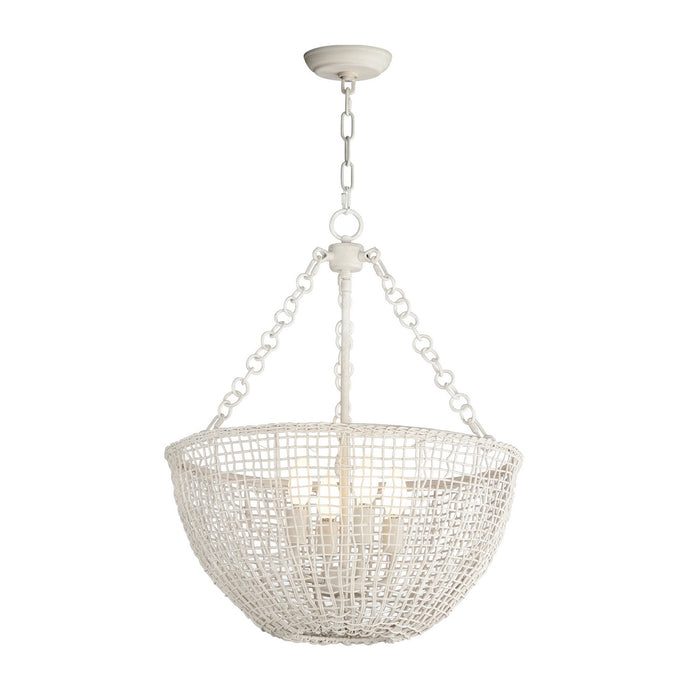 Maxim 22473WWT Four Light Pendant, Weathered White