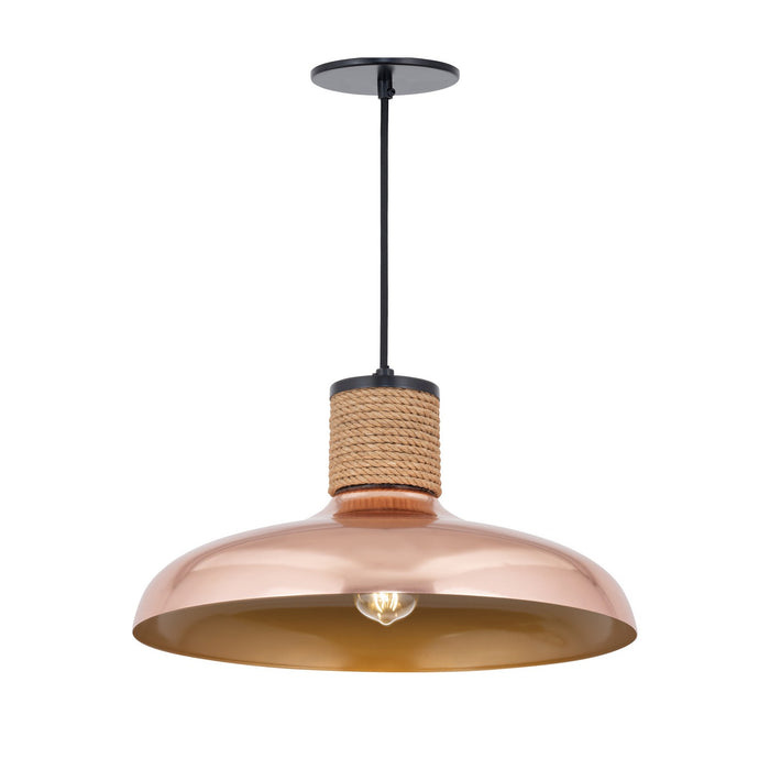 Maxim 22494CP One Light Pendant, Copper