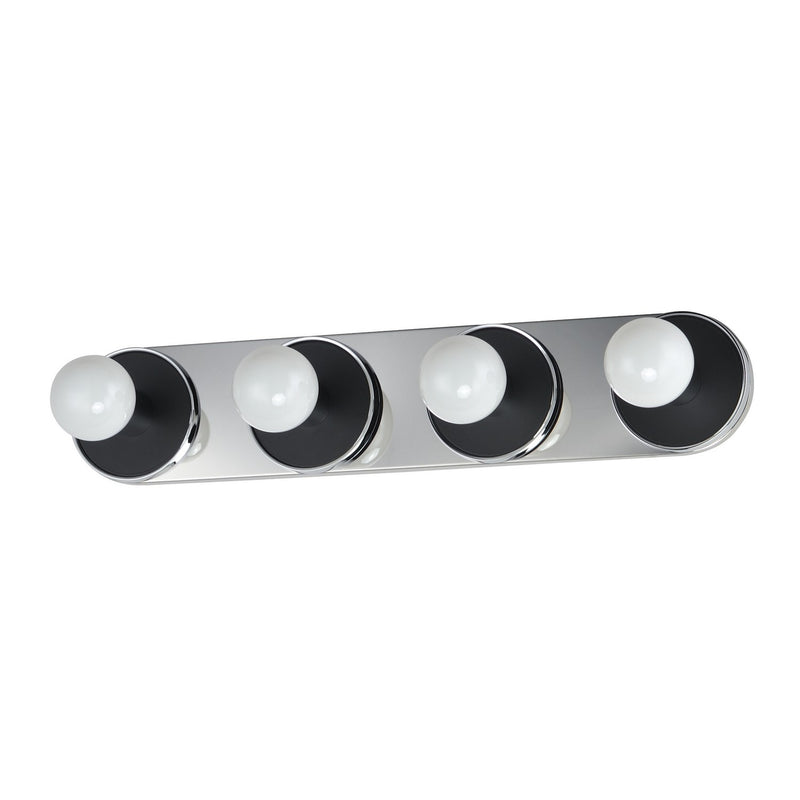 Maxim 26094WTBKPC Four Light Wall Sconce, Polished Chrome