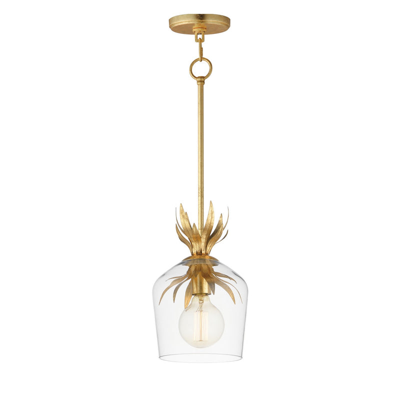 Maxim 2871GL One Light Pendant, Gold Leaf