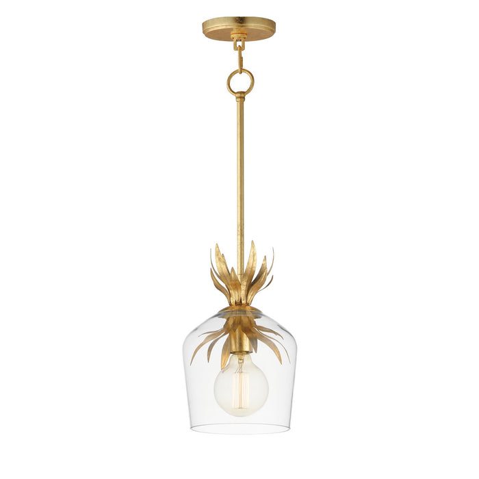 Maxim 2871GL One Light Pendant, Gold Leaf