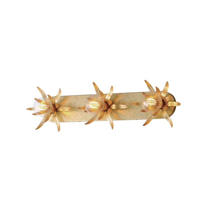 Maxim 2886GL Three Light Wall Sconce, Gold Leaf