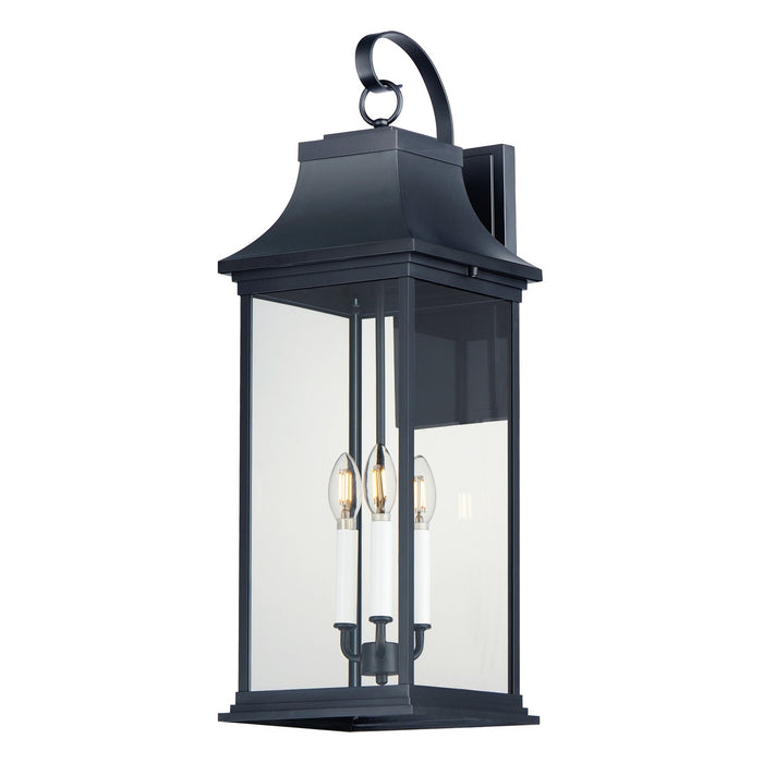 Maxim 30026CLBK Three Light Outdoor Wall Sconce, Black