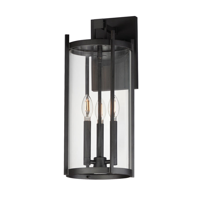 Maxim 30065CLBK Three Light Wall Sconce, Black
