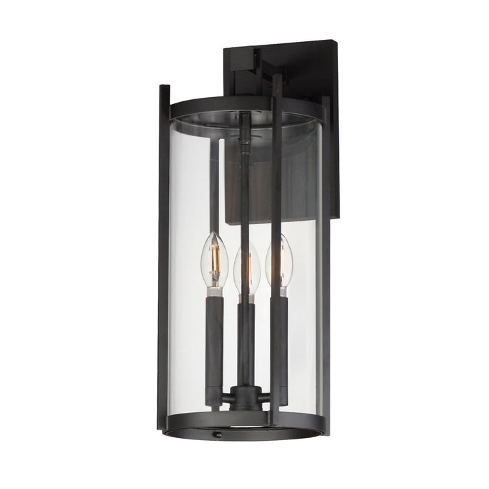 Maxim 30065CLBK Three Light Wall Sconce, Black