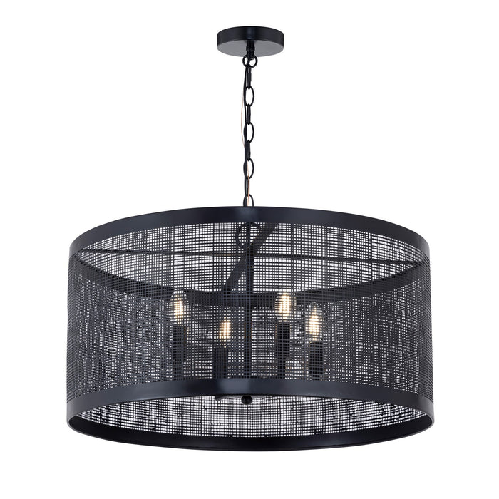 Maxim 31224BK Four Light Pendant, Black