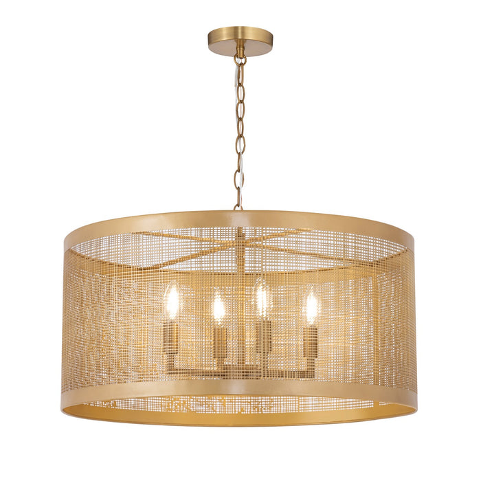 Maxim 31224GLD Four Light Pendant, Gold