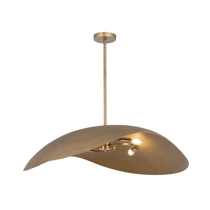 Maxim 31263NG Four Light Pendant, Natural Gold